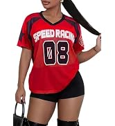Inroserm Women's Summer Beach Sheer Mesh V Neck Cover Ups Short Sleeve See Through Graphic Swimsuit