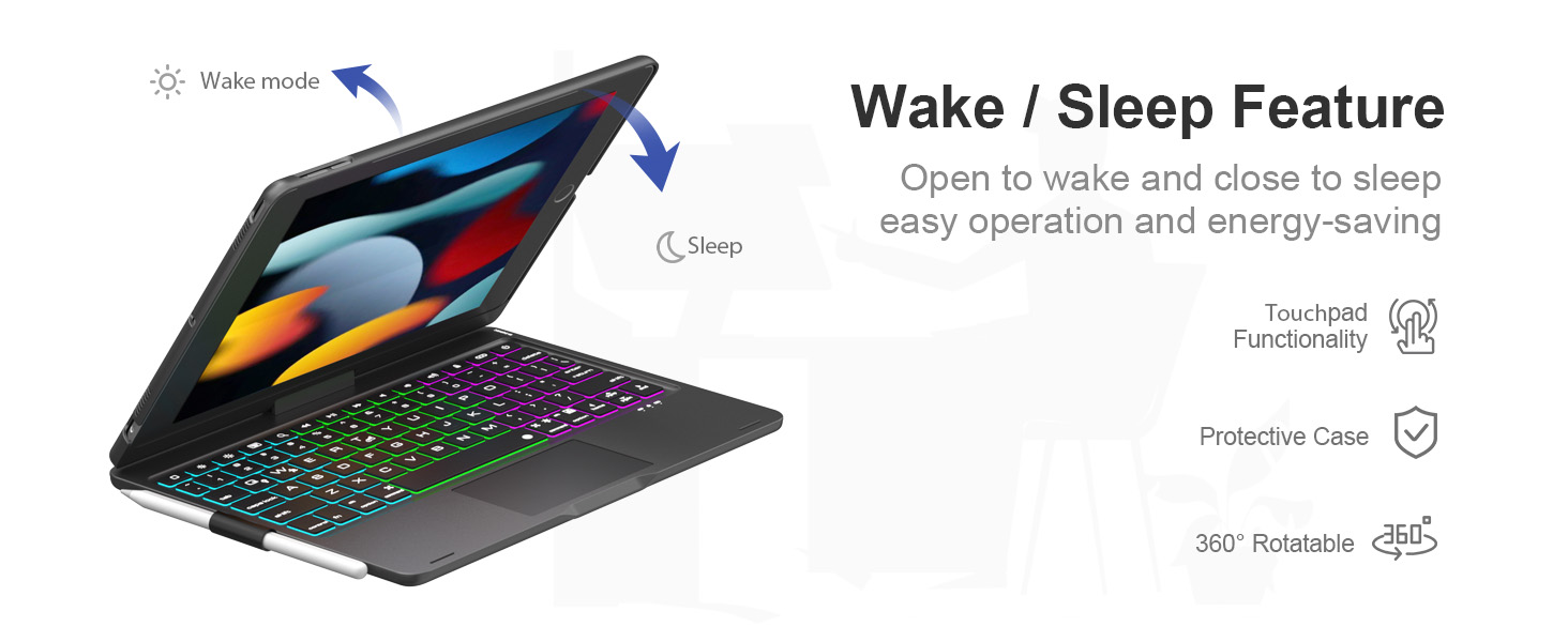 ipad 9th generation case with keyboard,ipad 8th case with keyboard,ipad pro 10.5 inch case keyboard