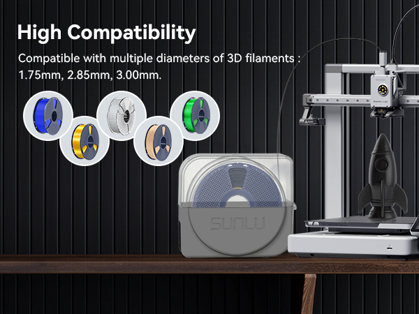 SUNLU Filament Dryer Box S1 for 3D Printer Filament grey