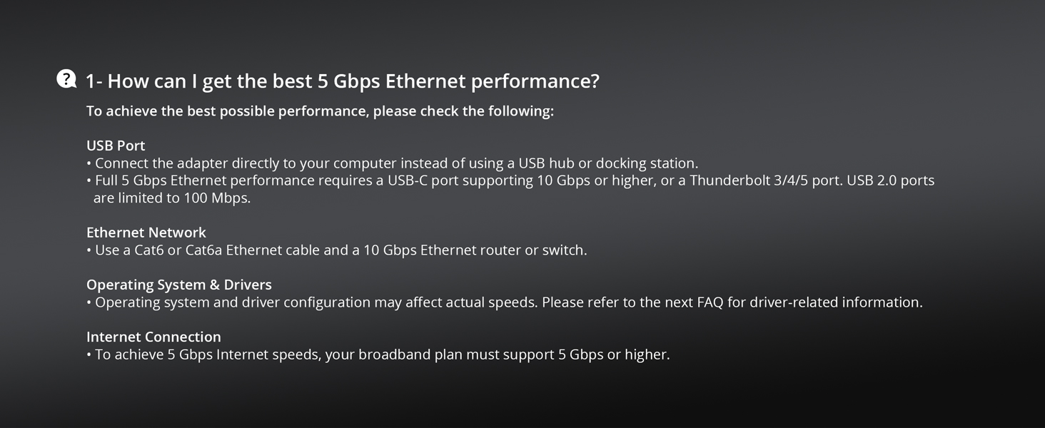 Optimize Your 5Gbps Ethernet Performance with Proper USB-C Port Cable and Network Setup
