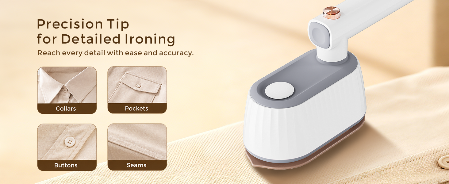 travel steamer for detailed ironing