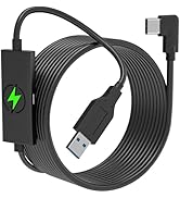 Kuject Design 16FT Link Cable for Quest 3S/3, 2 and Pro, With Separate Charging Port for Uninterr...