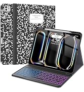 Supveco Keyboard Case for iPad Pro 13 Inch (M4) 2024 with Pencil Holder-Wireless Magnetic Detacha...