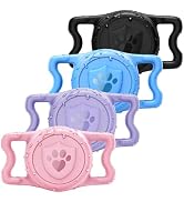 IP68 Waterproof AirTag Dog Collar Holder, Silicone Case, 4 Pack | Anti-Lost Protective Cover, 4 P...