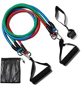 Resistance Bands with Handles, Single Resistance Bands, Exercise Bands with Handles, for Resistan...