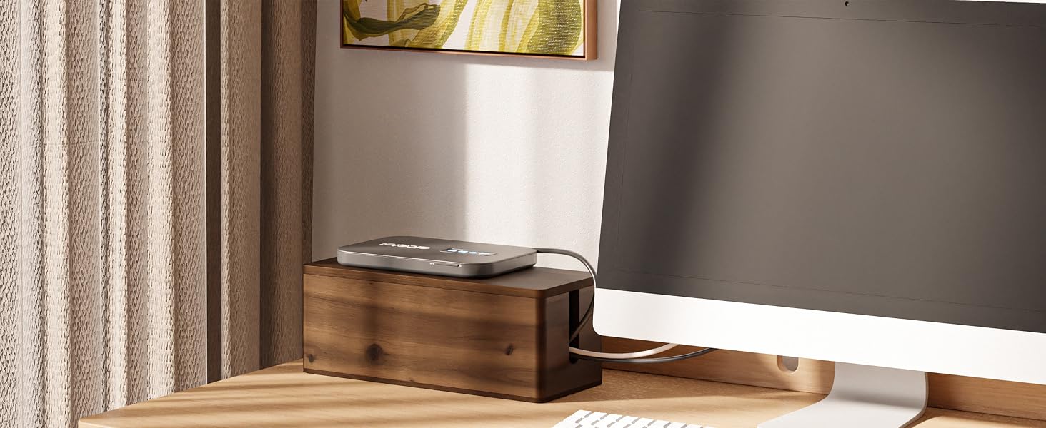 cable box on the desk