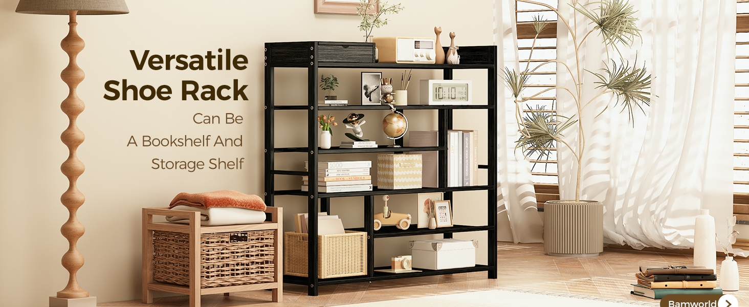 bamboo shoe rack