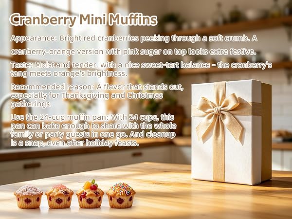 Cranberry Mini Muffins