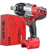 Cordless Impact Wrench 3/4 inch for Milwaukee Battery, 1850ft-lbs (2500N.m) Brushless Electric Im...