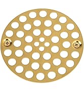 Artiwell 4’’ Shower Strainer Drain Trim Set, Solid Brass Screw-in Shower Strainer Drain Cover, Re...