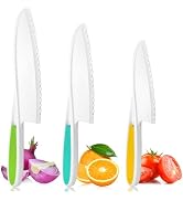 Yeeammk Montessori Toddler Knife Set-3PCS Kids Safe Knives for Real Cooking Kids Cooking sets Rea...