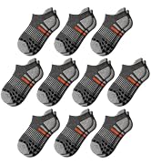 Comfoex 10 Pairs Boys Socks Ankle Athletic Socks For Big Little Kids Cotton Half Cushioned Socks
