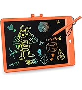 KOKODI LCD Writing Tablet, 10 Inch Colorful Toddler Doodle Board Drawing Tablet, Erasable Reusabl...