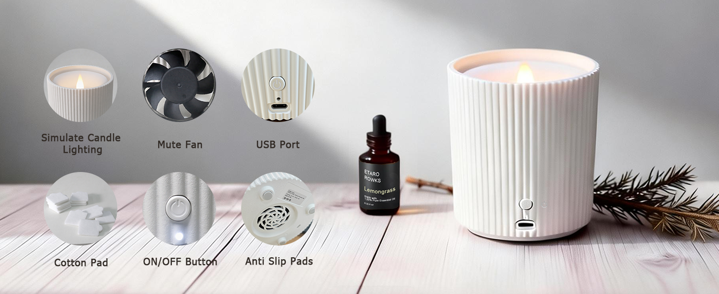 Flameless Candle Waterless Diffuser
