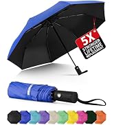 Seniny Windproof Travel Umbrella, Automatic Umbrellas for Rain, Portable & Compact Umbrella for B...