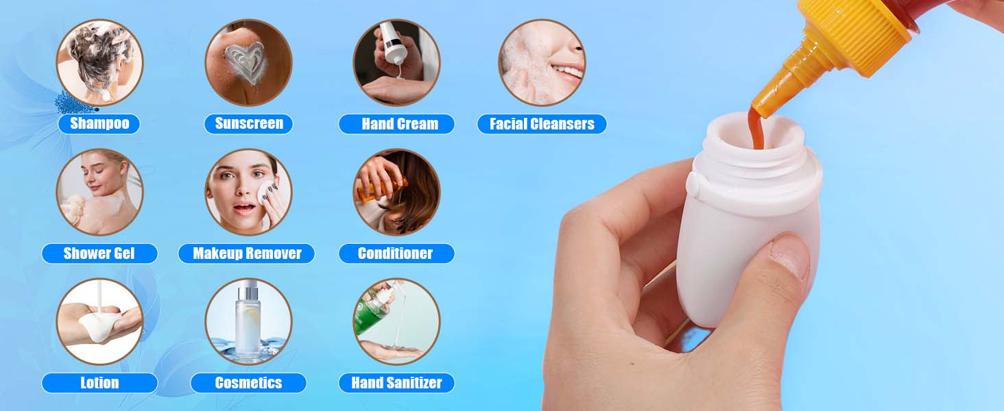 silicone travel bottles for toiletries