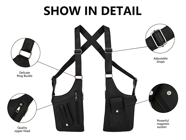 Double Shoulder Armpit Bag for Men