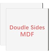 2 Pack Sublimation Hardboard Blanks Double Side White MDF Board Sheets with Coating Square Wood S...