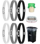Rosaver Garbage Can Bands Cord Lord Design Adjustable Large Trash Can Rubber Bands Fits 8-33 Gall...