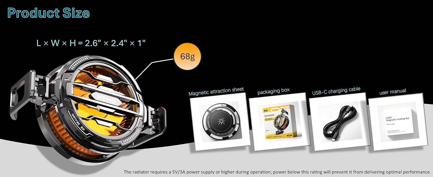 cooling fan for phone