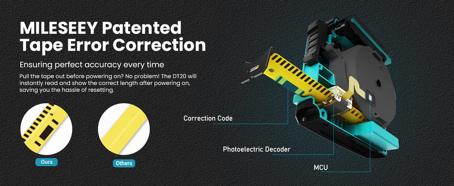 PATENTED TAPE ERROR CORRECTION