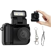 Mini Keychain Camera, 1080P 2MP Small Thumb Sized Tiny Retro Video Camera Camcorder, with Charger...