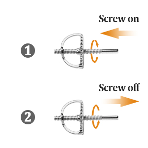 screw earring backs