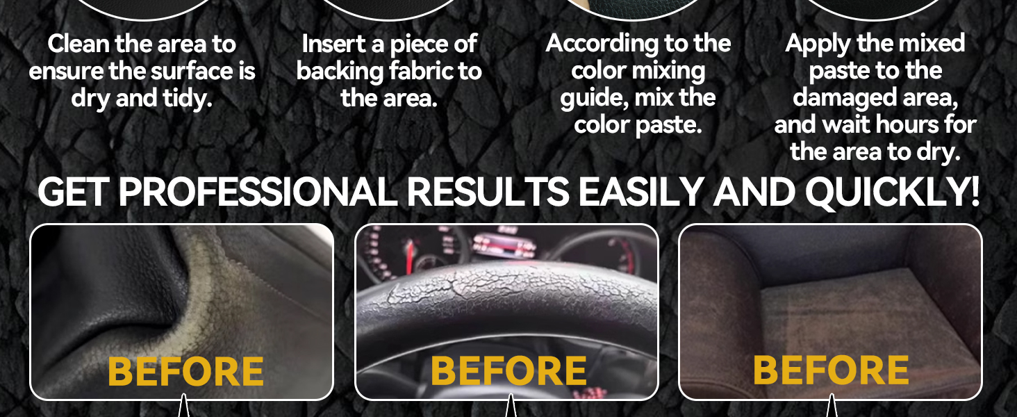 Black Leather Repair Kit