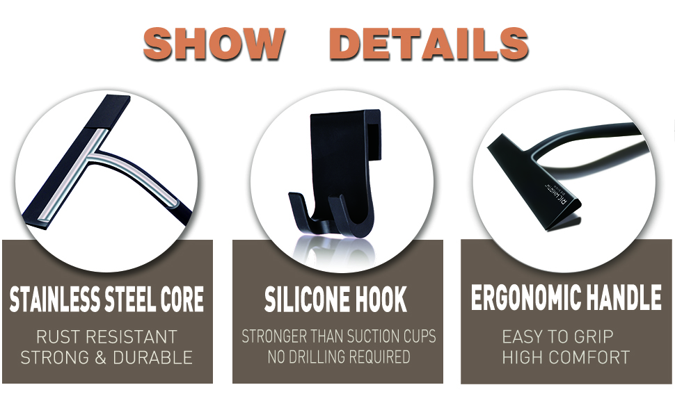 9 inch squeegee black details
