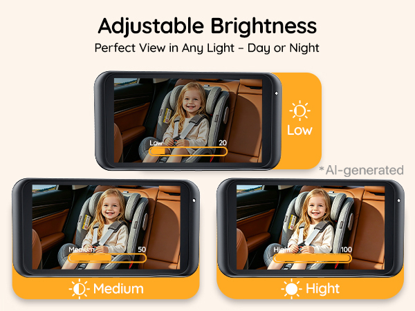USB Baby Car Camera Baby Car Mirror Backseat