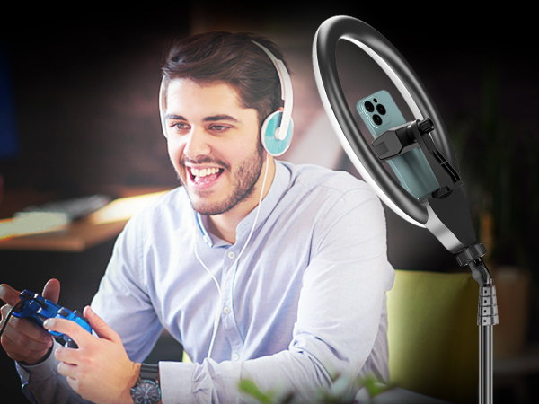 phone tripod with light