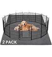 2 Pack Extra Large Washable Pee Pads for Dogs 72"x72" Reusable Dog Mat for Floor Non-Slip Waterpr...
