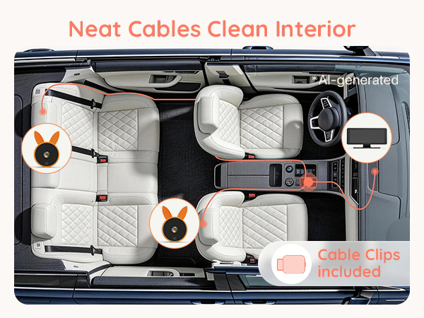 double camera car baby monitor for 2
