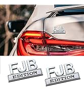 VAGURFO 2 Pack FJB Edition Car Stickers Emblem,Car Accessories Badge,Car Emblems 3D Badge Car Sti...