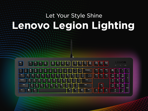 Lenovo Legion K310 RGB - Lighting