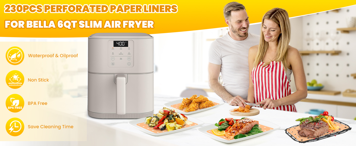 Bella 6Qt Slim Air Fryer