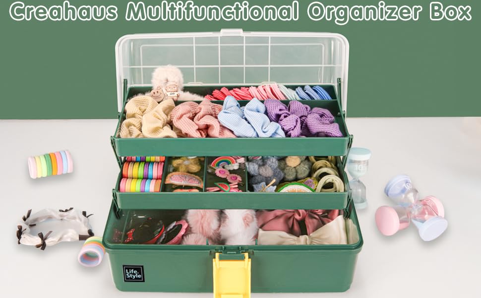 13in Three-Layer Multipurpose Storage Box