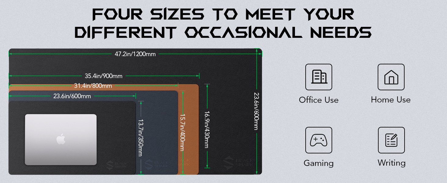 Black Shark gaming keyboard mouse pads, computer office mats,