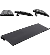 CRASPIRE Computer Keyboard Stand for Desktop 2-Level Height Acrylic Tilted Keyboards Non Slip Bla...