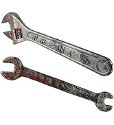 Toyvian 2 Pcs Fake Wrench Props: Simulation Bloody Wrench Toy, Plastic Blood-Stained Spanner, Rea...