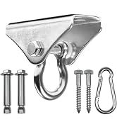 Yes4All Punching Bag Hanger, Stainless Steel Swivel Chain with 4 Snap Hooks for Heavy Bag, Gym Sw...