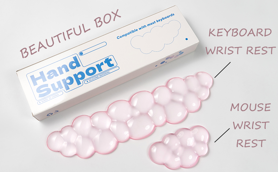 pink wrist rest for computer keyboard
