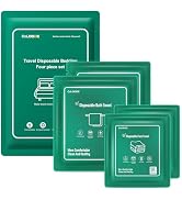 Disposable Bed Sheets for Hotel, Travelling Essentials with 2 Disposable Bath Towels 2 Disposable...