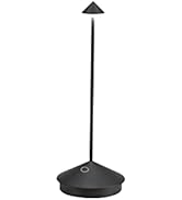 Zafferano Pina Pro LED Table Lamp (Color: Black) in Aluminum, IP54 Protection, Indoor/Outdoor use...