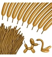 100Pcs 260 Balloons Long Balloons for Balloon Garland Thickening Latex Twisting Balloon, Brown lo...