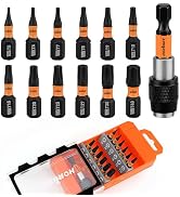 HORUSDY 13PCS Torx Bits Set T5-T40 Torx Security Bit Set - Security Torx Bit Set | Star Bits Set ...