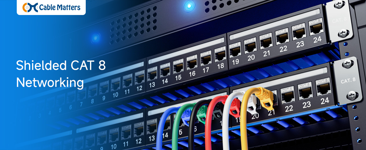10Gbps 6-Pack RJ45 Shielded Cat6A / Cat6 Keystone Jack with Integrated Shutter