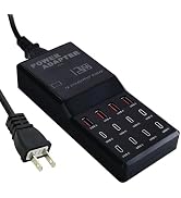 Haioulun 65W 12-in-1 USB C Desktop Charger Station for MacBook Pro/Air, iPhone 15, iPad, (8×USB-C...