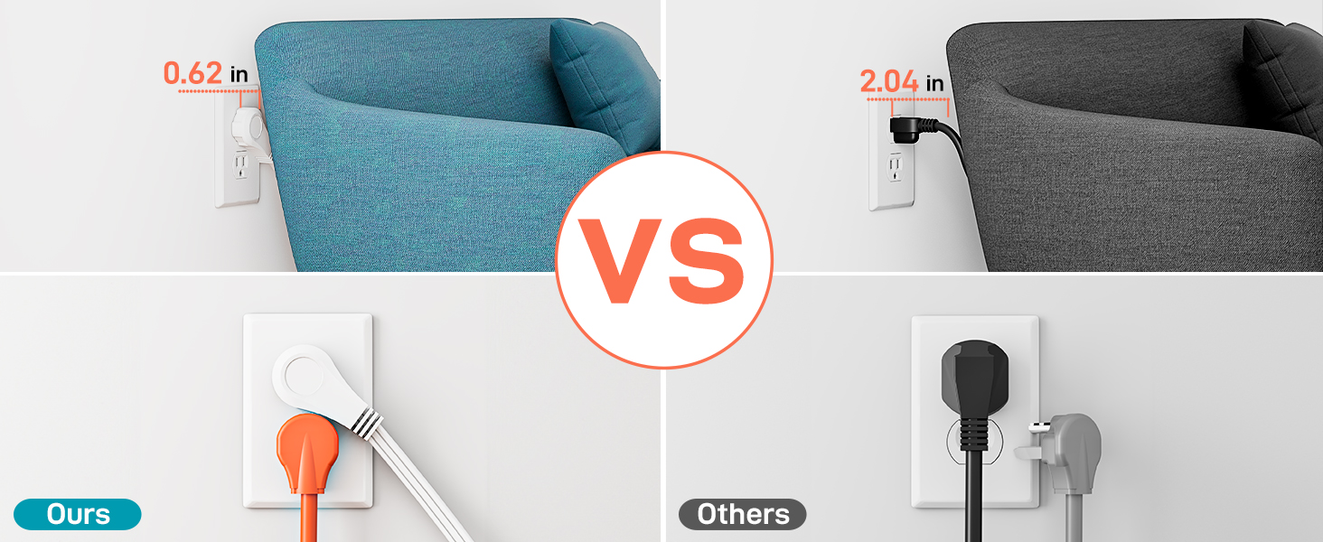 Flat Plug Extension Cord