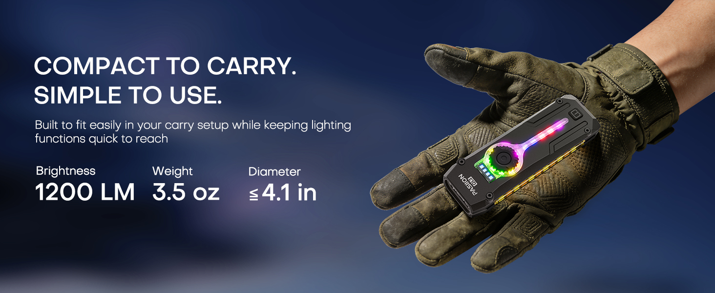 edc everyday carry rechargeable flashlights compact